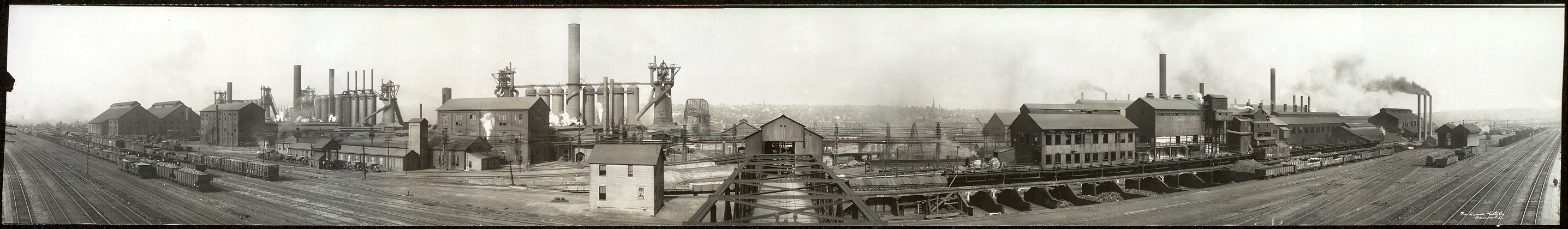 Panoramic photo of the Ohio Works of the Carnegie Steel Company