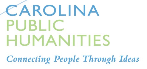 This is a graphic image reading "Carolina Public Humanities" and serves as a link to Carolina K-12 lesson plan.