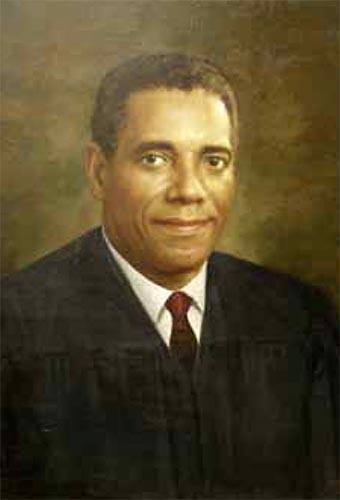 Portrait of Judge Clifton E. Johnson, from <i>Of Counsel, the Magazine of the North Carolina Central University School of  Law</i>, Volume 10 (Spring 2009), from the State Documents Collection, State Library of North Carolina.
