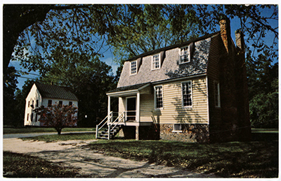 The Owens House was built circa 1760 in Halifax and is one of the oldest standing structures in the city located on the Roanoke River. Postcard image courtesy of UNC Libraries.