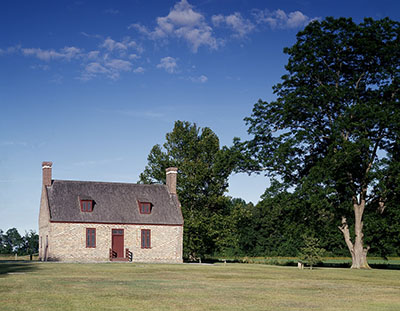 The Newbold-White House, located in modern day Hertford. The brick house was built in 1730 and is now the oldest standing home in the state. Digital image of Carol M. Highsmith, original photographer, and Library of Congress.