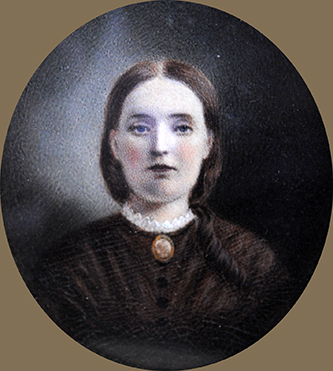 A miniature portrait of Frances Donnell Shepard, wife of James Biddle Shepard. Image courtesy of Tryon Palace.