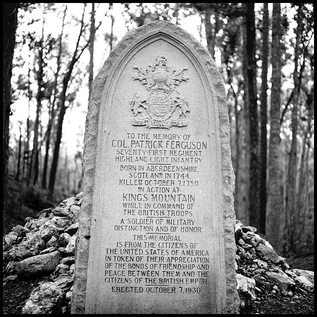 Patrick Ferguson monument at Kings Mountain Patrick Ferguson monument at Kings Mountain