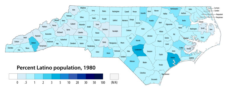 <img typeof="foaf:Image" src="http://statelibrarync.org/learnnc/sites/default/files/images/LatinoPop_1980.png" width="2000" height="800" alt="Percent Latino population, 1980" title="Percent Latino population, 1980" />