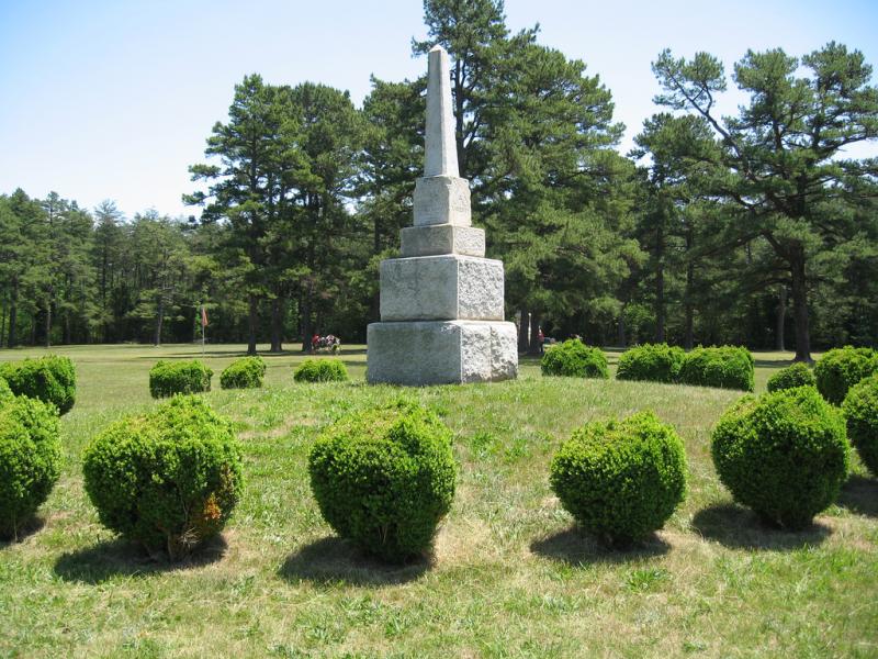 A monument at the Alamance Battleground A monument at the Alamance Battleground