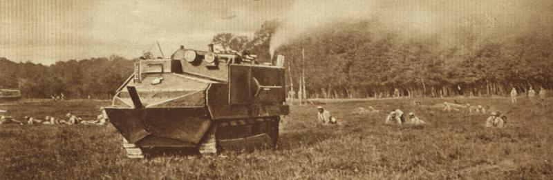 A French tank on the move