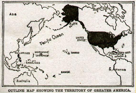 Map of Greater America, 1899