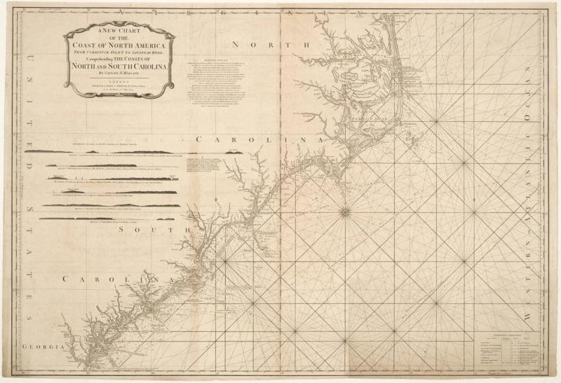 1794 Map of North Carolina Coast 1794 Map of North Carolina Coast