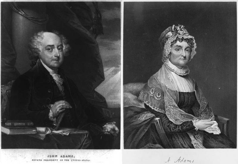 John and Abigail Adams composite portrait John and Abigail Adams composite portrait