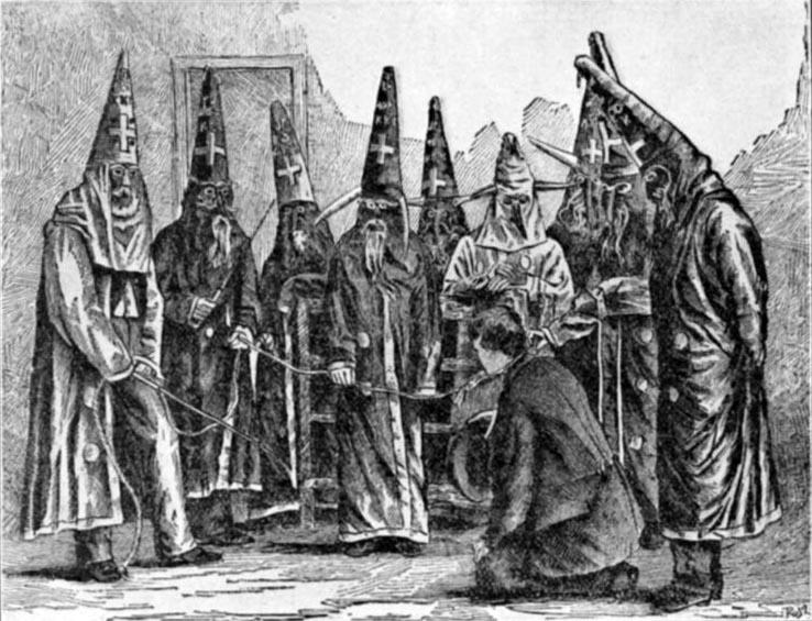 Ku Klux Klan costumes in North Carolina, 1870 Ku Klux Klan costumes in North Carolina, 1870