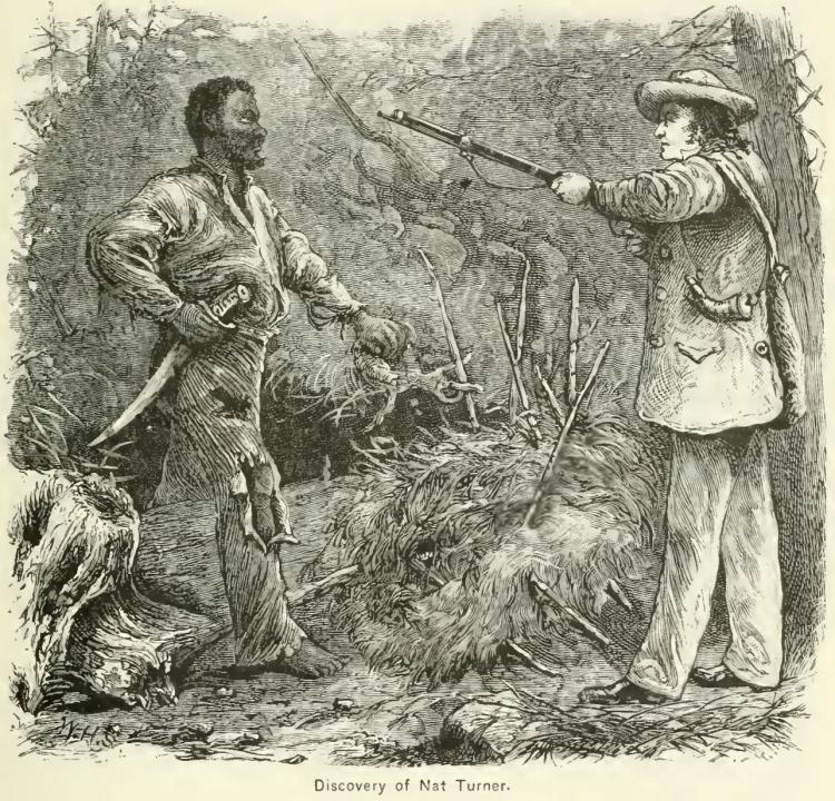 Discovery of Nat Turner wood engraving Discovery of Nat Turner wood engraving