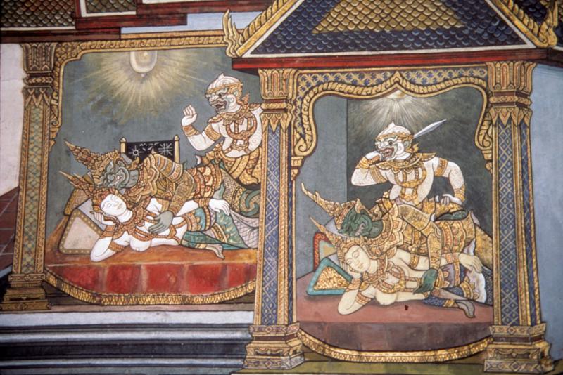 <img typeof="foaf:Image" src="http://statelibrarync.org/learnnc/sites/default/files/images/thai_rama_102.jpg" width="1024" height="683" alt="Hanuman looks for Sita in bedrooms of Ravana's palace" title="Hanuman looks for Sita in bedrooms of Ravana's palace" />