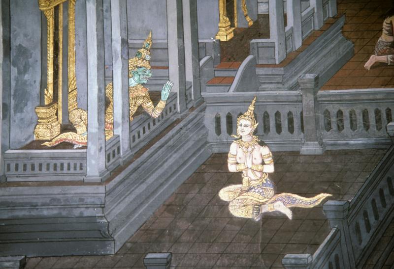 <img typeof="foaf:Image" src="http://statelibrarync.org/learnnc/sites/default/files/images/thai_rama_118.jpg" width="1024" height="701" alt="Ravana instructs his niece to impersonate Sita" title="Ravana instructs his niece to impersonate Sita" />