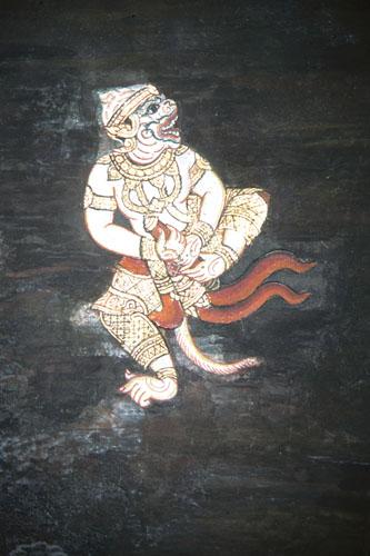 <img typeof="foaf:Image" src="http://statelibrarync.org/learnnc/sites/default/files/images/thai_rama_172.jpg" width="333" height="500" alt="Hanuman crushes Ravana's soul container" title="Hanuman crushes Ravana's soul container" />