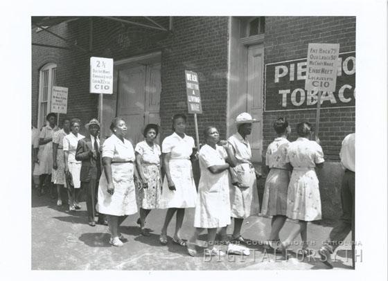 Protest at Piedmont Leaf Tobacco Company, 1946 Protest at Piedmont Leaf Tobacco Company, 1946