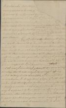 Handwritten image of "A Petition to protect families of loyalists"