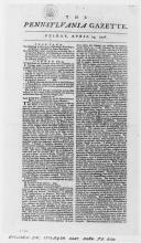 Pennsylvania Gazette, April 24, 1778
