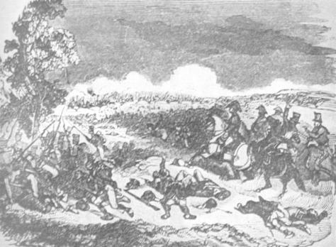 "The Battle of Alamance," from the Neglected History of North Carolina by W.E. Fitch, 1905 (pp. 206-232). Image courtesy of Texas A&M faculty, Wallace L. McKeehan.