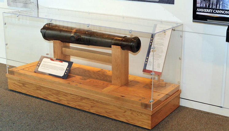 The Amherst Cannon on display at the North Carolina Museum of History, 2012. Image from the North Carolina Museum of History.