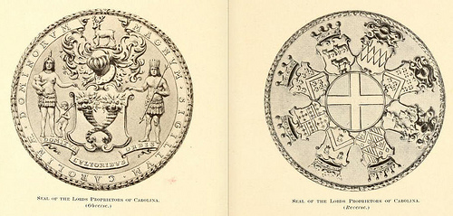 "Seal of the Lords Proprietors of Carolina."  From <i>The Great Seal of the State of North Carolina</i>, published 1909 by the North Carolina Historical Commission.