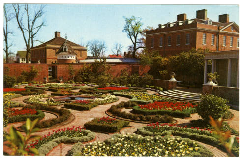  Maude Moore Latham Memorial Garden of Tryon Palace, New Bern, North Carolina. Courtesy of the North Carolina Post Card Collection, UNC Libraries. 