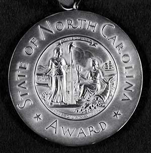 The North Carolina Award. Image from the North Carolina Museum of History.