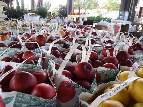 Apples at the State Farmers Market in Raleigh, NC
