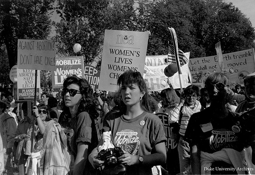 Duke Yearlook. "Women's Rights Demonstration, 13 November 1989." 