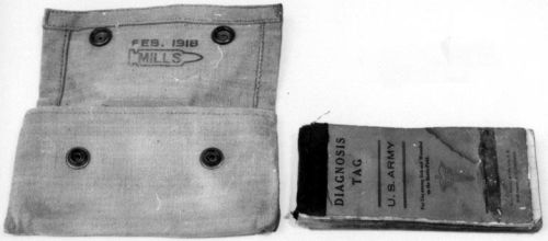 "Diagnosis tag book." 1917-18. Made by William J. Brewer. NC Museum of History. Accession No. H.1961.63.124.