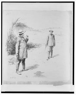 The Duel, 1887. Created by E.W. Kemble. Courtesy of Library of Congress. 