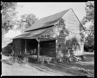 "John Knox Emigrant Cabin, Salisbury vic., Rowan County, North Carolina, 1938." Image courtesy of Library of Congress. 