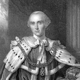John Stuart, the 3rd Earl of Bute, for whom Bute County was named. Image from the North Carolina Highway Historical Marker Program.