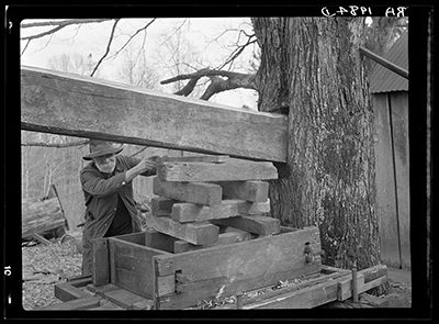 Cider mill at Crabtree Creek recreational demonstration area near Raleigh, North Carolina. Photograph by Carl Mydans, 1936. From the Farm Security Administration Collection, Library of Congress Prints and Photographs Online Collection.