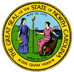 Great seal of the state of North Carolina