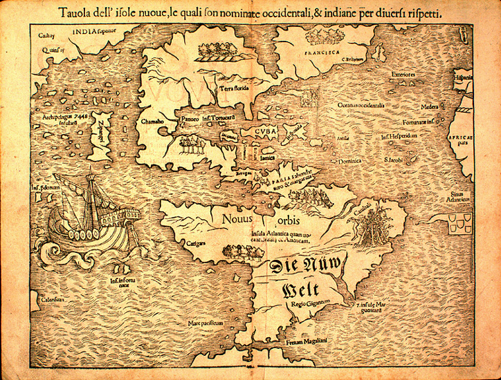 Map of the New World, 1540