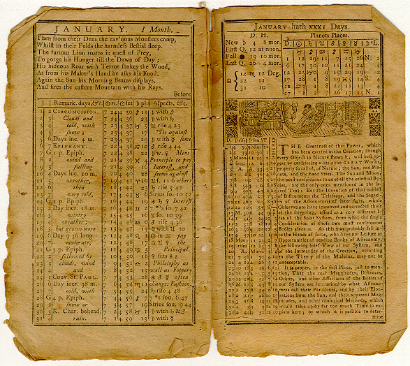 Poor Richard's Almanack, January 1753
