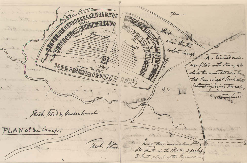 Plan of a camp meeting, 1809