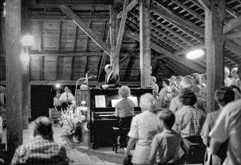 Camp meeting at Pleasant Grove Campground near Mineral Springs, 1983. Courtesy of North Carolina Office of Archives and History, Raleigh.