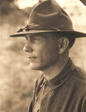 Photograph of R. Gregg Cherry while in military service in World War I, 1917-1918. Image from the North Carolina Museum of History. 