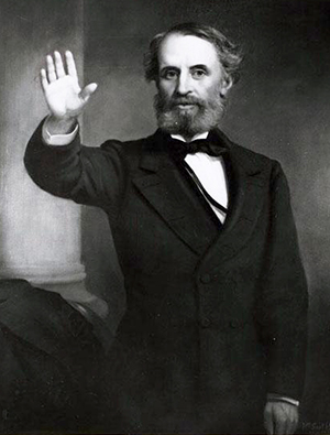 Photograph of a portrait of Thomas Lanier Clingman. Image from the North Carolina Museum of History.