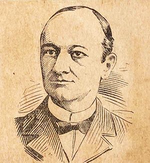 An engraving of state senator Frank Arthur Daniels published circa 1897. Image from the Braswell Memorial Library, Rocky Mount, N.C.