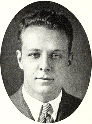 A 1921 photograph of Jonathan Worth Daniels while editor of student newspaper The Daily Tar Heel. Image from Archive.org.