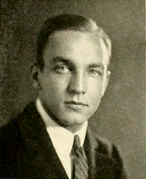 A photograph of George Vernon Denny, Jr. from the 1922 University of North Carolina yearbook. Image from the Internet Archive.