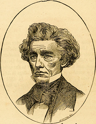 An engraving of Archibald Dixon pulished in 1856. Image from the Internet Archive.