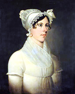 Portrait of Margaret Spaight Donnell, wife of John Robert Donnell, circa 1816-1818 by Jacob Marling. Image from the North Carolina Museum of History. 