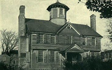 A photo of the Cuploa House published in 1916, and misidentified as Governor Eden's house. Image from the Internet Archive.