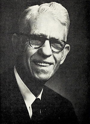 A photograph of Maloy Alton Huggins published in 1971. Image from the Internet Archive.