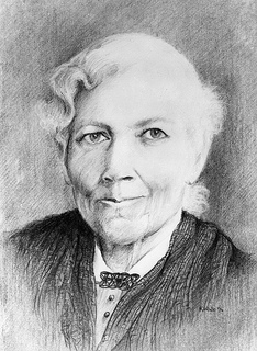A drawing of Harriet Jacobs by Keith White, 1994. Image from the State Archives of North Carolina.