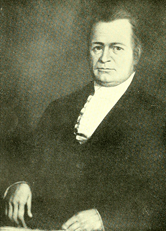 A portrait of Dr. Calvin Jones (1775-1846). Image from the Internet Archive.
