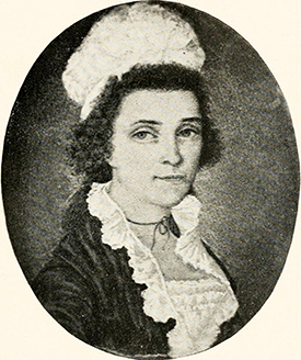 Elizabeth Jones Williams, daughter of Robin Jones, and wife of governor Benjamin Williams. Image from Archive.org.